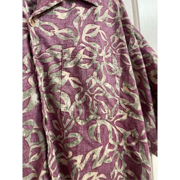 Ocean Pacific Men's Red & Gold Short-Sleeve Casual Button-Up Shirt Large - Picture 13 of 13